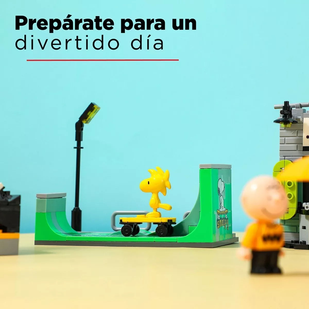 Snoopy Peanuts Pista de Patinaje Bloques de Construccion