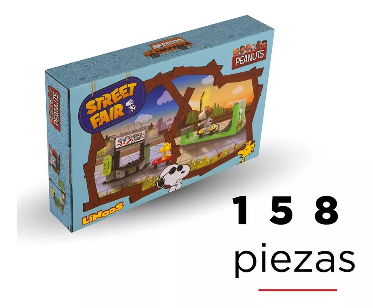 Snoopy Peanuts Pista de Patinaje Bloques de Construccion